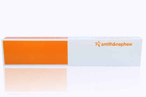 Smith & Nephew packaging with orange and beige design on a white background