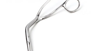 A pair of Magill Catheter Forceps with serrated tips, silver in color, typically used in medical settings.