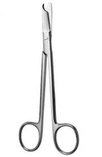 Pair of surgical forceps on a white background